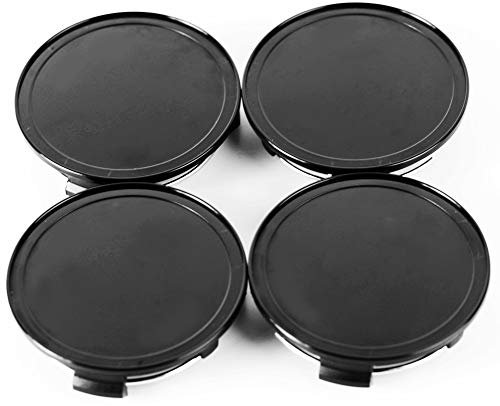 RhinoTuning 4 Auto Radnaben außendurchmesser für Nabendeckel OD 75 mm ID 69,5 mm, Schwarz Radnabenabdeckung Geeignet für S300 ML350 W210- E320E200 CLS55AMG S2000 Rad, 2204000125 S2A-NO Felgendeckel