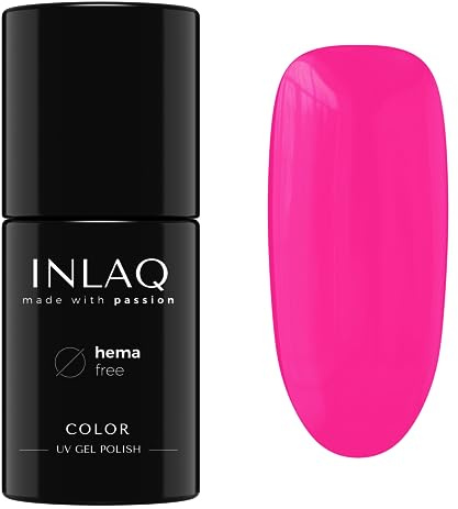 INLAQ® UV Nagellack Pink - 6 ml Hema Free - Langlebiger UV Lack - Nail Polish - Pastelove Kollektion - Gelnägel - Shellac Gel - Gellack ohne Hema | 1017- Candy Pink
