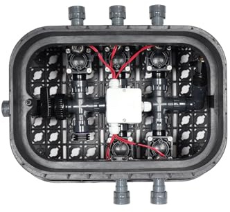 Wacredo Bewässerungsverteiler Ventilbox (Kugelhahn, 5 Stationen)
