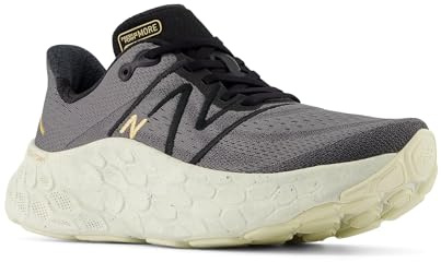 New Balance Women's Fresh Foam X More V4 Running Shoe, Black/Dolce/Castlerock, 10 UK
