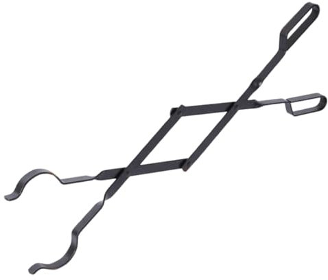 Kisangel Pince à Bûches Métal pour Cheminée Pince Chauffage Portable Utilisation Intérieure et Extérieure