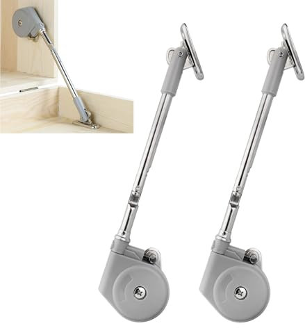 LIKERAINY 90 Gradi Soft-Open Supporto del Coperchio con Apertura Morbida per Porte a Ribalta Apertura Verso il Basso Meccanismo di Cerniera con Ammortizzatore per Ante del Mobile 2 Set
