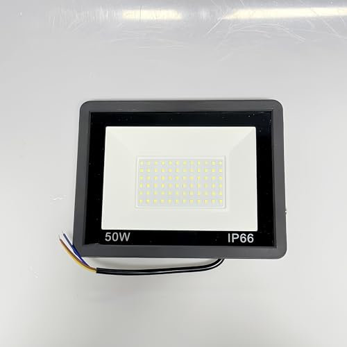 Security Light With Motion Sensor 50W, IP66 Waterproof, PIR 5000 Lumen, 6000K Cool White, LED Floodlight, Outdoor Wall Light for Backyard, Garden