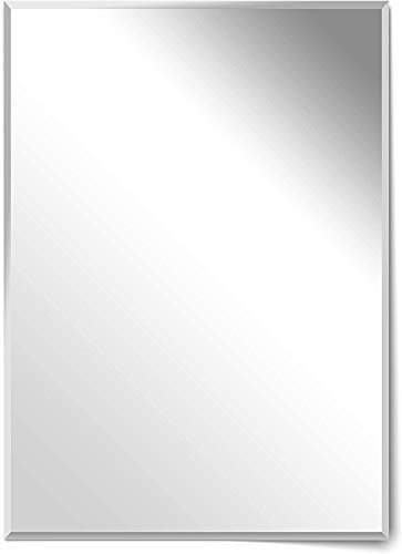 your-homestyle Rahmenloser Facettenspiegel Wandspiegel Facettenschliff Badezimmerspiegel Made in Germany (50x40)