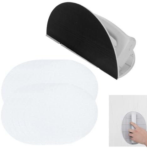 Hiemible Contour Sanding Block - Corner Sanding Tool,Self-Adhesive Sandpaper Polishing Semi-Circular for Carving Paint Cleaning Craft Furniture Concrete