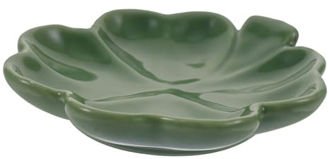 Hemobllo Plateau Bijoux Décoratif Céramique Forme Coupelle Rangement Bijoux et Clés Support Bague Élégant pour Organisation Maison Plat Polyvalent pour Bureau ou Chambre