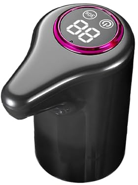 Kanoauo Bomba de Agua Potable - Fuente de Agua con Carga USB para Dispensador - Bomba con Pantalla LCD para Camping Viajes Hogar Exteriores Oficina