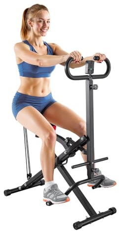 VEVOR Macchina per Squat Profondi, Attrezzo Pieghevole per Esercizi, Allenatore per Glutei con Resistenza Regolabile a 5 Livelli, Attrezzatura per Allenamento a Casa per Glutei e Gambe, Nero