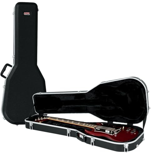 Gator Cases Étui léger en ABS moulé pour guitares de style SG; (GC-SG)