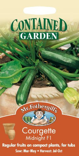 Mr Fothergills - Pictorial Packet - Vegetable - Courgette Midnight F1 - 10 Seeds