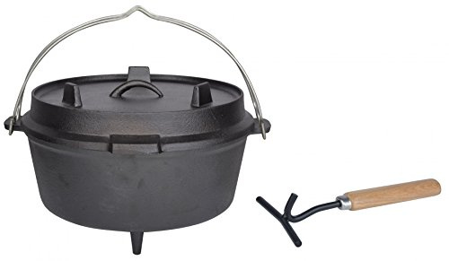 Esschert Design Dutch oven 12 Zoll, schwarz, 36.79x33.9x21.6 cm, FF235