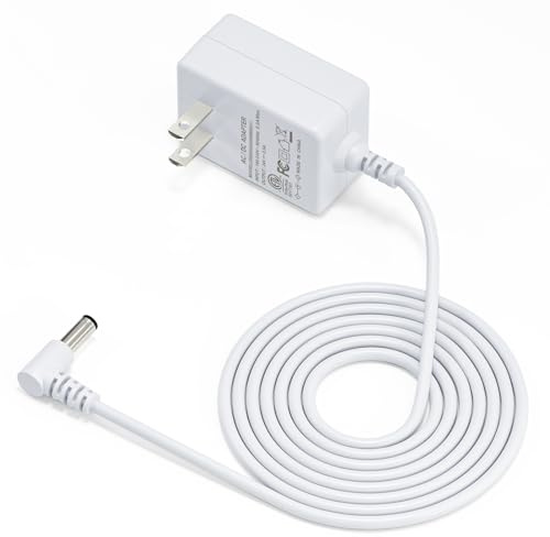 SoulBay [ETL Listed] 24V Diffuser Power Cord for Essential Oil Diffusers Humidifiers 120ml 150ml 200ml 300ml 400ml 500ml Replacement Adaptor, Input 100V-240V Output 24Volt 500mA, White, 5.6 FT