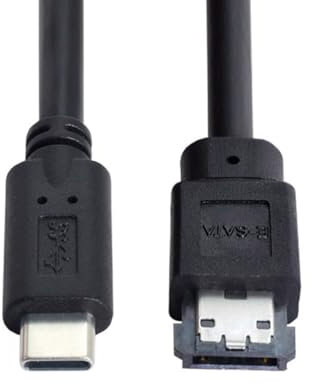 xiwai USB-C auf Power Over eSATA DC5V Adapter USB 3.0 auf HDD/SSD/ODD eSATAp Konverter
