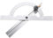 TICFOX Righello angolare goniometro-Samfox Righello angolare goniometro Goniometro Regolabile Goniometro Regolabile in Acciaio 100x150mm