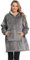 Manta con Capucha Sudadera Calentita Grande Pullover Sudaderas con Capucha para Mujer Oversize Pullover Blanket Hoodie Muy Cómodas Sudadera con Bolsillo Sweatshirt Abrigo (Gris)