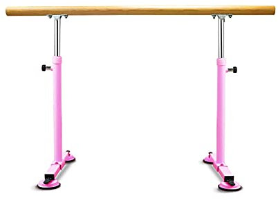 XAoSCd Ballettstangenstange, Verstellbare Ballettstange, Tragbare Ballettstange Für Zuhause, Kinder Und Erwachsene, Stretching, Tanz, Gymnastik (Rosa 1 M)