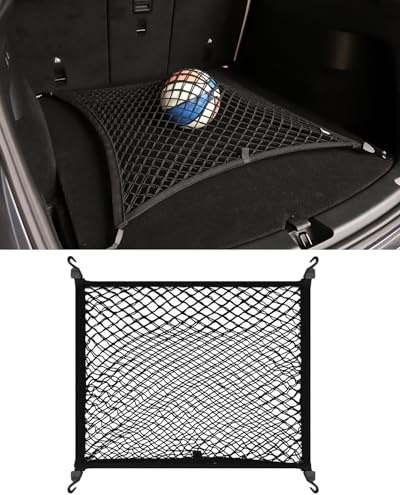Filet à bagages élastique de style sol pour Tesla Model Y 2020-2025 - Organiseur et rangement de coffre de qualité supérieure - Filet à bagages pour Tesla Model Y