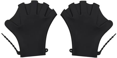 NVOQILIN 1 Paar Silikon-Schwimm-Trainingshandschuh, Schwimmhandschuh, Schwimmhandschuh, Schwimmhandschuh, Schwimmhandschuh