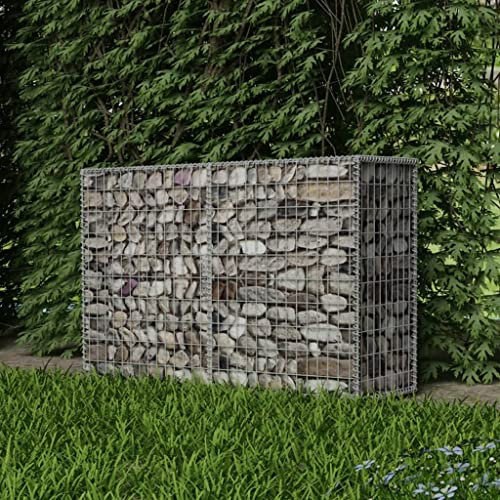 Gabion pour Pierre, Panier à Pierre Panier de Gabion Cage à Pierre Panier de gabion Acier galvanisé 150x50x100 cm