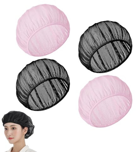 4 retine per capelli con protezione per capelli, cappello da notte da donna