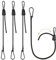 Verstellbar Spanngummi mit Karabiner, Expander mit Haken 4er Set, 100cm Extra Stark Gummispanner Gummibänder für Sonnensegel, Garten, Tarps, Auto, Fahrrad und Outdoor-Aktivitäten