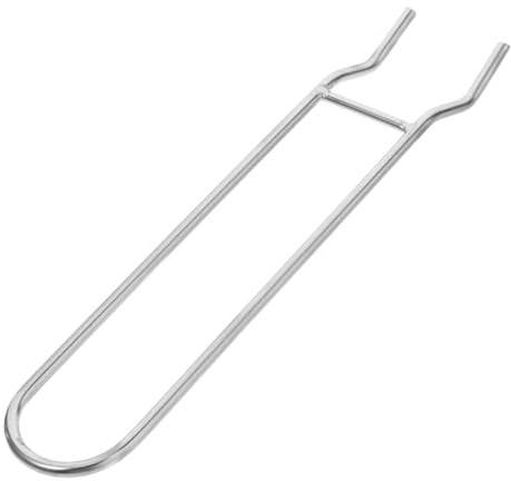 FUTUREORYY Elevador De Rejilla y Pinza para Parrilla De Barbacoa Portátil Acero Inoxidable Resistente Compatible Parrillas De Carbón y Gas para Uso Al Aire Libre Segura y Duradera