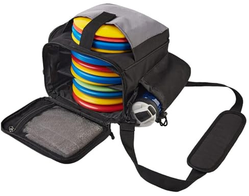 Licsaliwe Disc Golf Bag Waterproof, Soft Polyester Disc Golf Bags Portable Lightweight Adjustable Backpack for Men Beginner Training