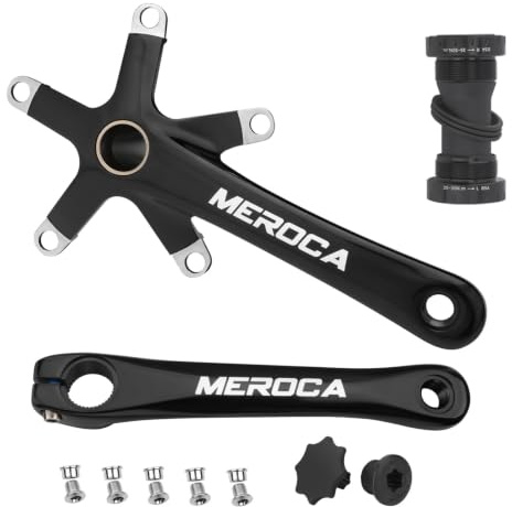 Harilla Pédalier Repliable pour Vélo Pliable Manivelles Vélo Pliable Pédalier Vélo Pliable Bras de Manivelle Ensemble, Manivelle Gauche Et Droite + Boîtier De Pédalier
