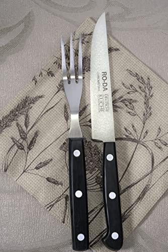 Ro-Da Steakkniv, set med 12 delar, toppdesign och vassa blad