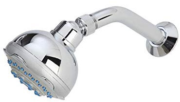 kippen 5091 Soffione Doccia Anticalcare a 3 Funzioni Intercambiabili, Cromato