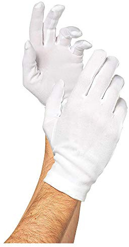 SHATCHI dam herr vita korta handskar kapten clown magiker jul jultomte tjusig klänning fest kostym accessoarer