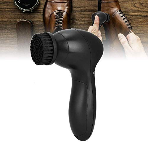 Portable Electric Clean Polisher,Electric Shoe Polishing Machine Handheld Shoe Polisher with Rechargeable Battery and Charger Adapter Kit for Men Women
