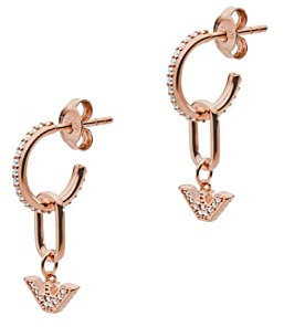 Emporio Armani EG3461221 Women's Earrings Sterling Silver Rose Gold, Size: 25x9x2mm, Metal