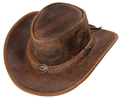 Stars und Stripes Lederhut Westernhut Cowboyhut »Crazy Horse« Gr.XL