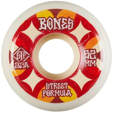 Bones STF Retros 103A V5 Sidecut Skateboard Wheels White 52mm