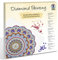 Ursus 43520001F - Diamond Painting Mandala Set 1, Bastelset mit Steinchen in hellblau, rot und gelb, 1 Leinwand 30 x 30 x 1,5 cm