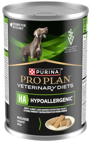 PRO PLAN VET Pro Plan Veterinary Diets Canine Ha Cibo per Cani Ipoallergenico 400 G (Confezione da 6)