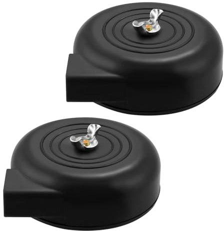 Roundsky 2 unidades de 20 mm de rosca para compresor de , color negro
