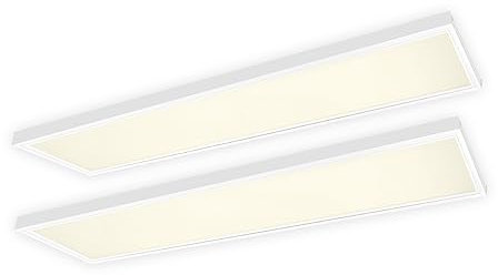Xtend EcoLight 2x LED Panel 120x30 Warmweiß 3000K 40W Steck-Aufbaurahmen PLe2.2
