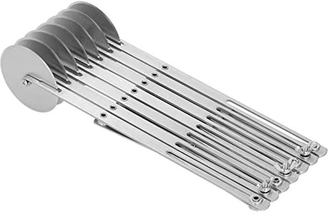 Cortador de Repostería de 3 5 7 Ruedas, Rebanador de Pizza de Acero Inoxidable 430 y Cortador de Masa Multiredonda con Asa, Rodillo para Galletas, Repostería, Pan, Cuchillo, (Corte de pizza de siete