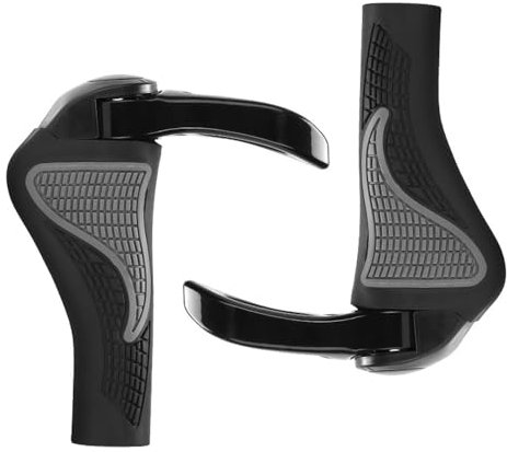 Fahrradgriffe Ergonomisch, Lenkergriffe Fahrrad, Fahrradlenker rutschfest Fahrrad Griffe für MTB, E-Bike, Cityrad Rennrad für 22,2 mm Lenker Griffe Schwarz