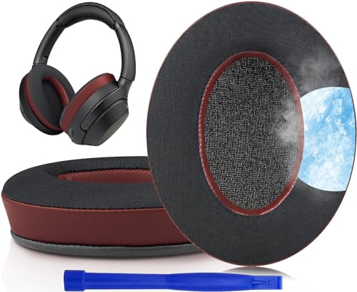 SOULWIT Kühlgel Ersatzpolster Ersatz Ohrpolster für Sony WH-1000XM3 (WH1000XM3) Over-Ear-Kopfhörer, Ohrpolsterkissen mit hochdichtem Geräuschisolierungsschaum, zusätzliche Dicke