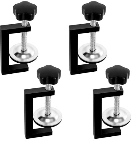 G klemme Kit, 4 Stück Universal Tischklammern, Verstellbaren Trägerklemme Befestigungsclip Schraubzwingen klein für Zwingen Schweißen Tischler Klemmen Spanner Holzarbeiten Werkzeug