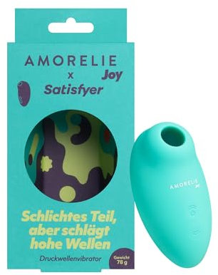 AMORELIE Joy x Satisyfer »Flicker« – Druckwellenvibrator mit 11 Intensitätsstufen & Air-Pulse-Technologie