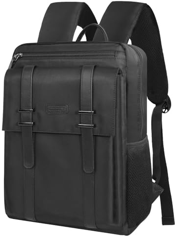 Dobaly Mochila para portátil de 15.6 pulgadas, resistente al agua, mochila de viaje para hombre, informal, mochila de día, color negro, Negro, 15.6 Zoll
