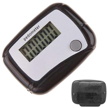 Sghtil Contador de Pasos | Medidor De Pasos Para Tobillo - Podómetro Digital LCD con Lentes Diarios para Senderismo Natación Aventura Exterior/Entrenamiento Interior Carreras