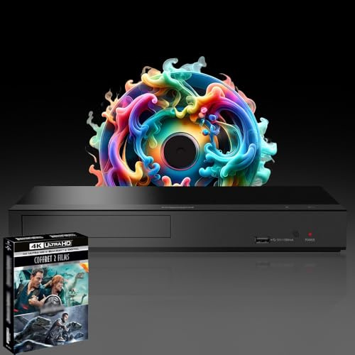 MULTIREGION Blu-ray Player Compatible with Panasonic DP-UB159 MultiRegion for DVD Blu-ray Region B - DVD Regions 1-8 - Bundle Including JW 2 Movie Collection 4K UHD Disc