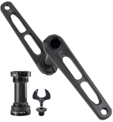 Hollow Integrerad Landsvägscykel Vevarm Set + 68/73mm BB | 7075 aluminiumlegering vevarm, krom-molybden stålaxel, Direktmonterad