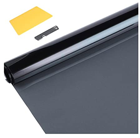 Window Tint Film with Craft knife and silicone Scraper,Tinting Film Roll For Car,Van And Vehicles (50cm x 3m) Heat-Insulation Sun Protection Film Glare and Privacy Film