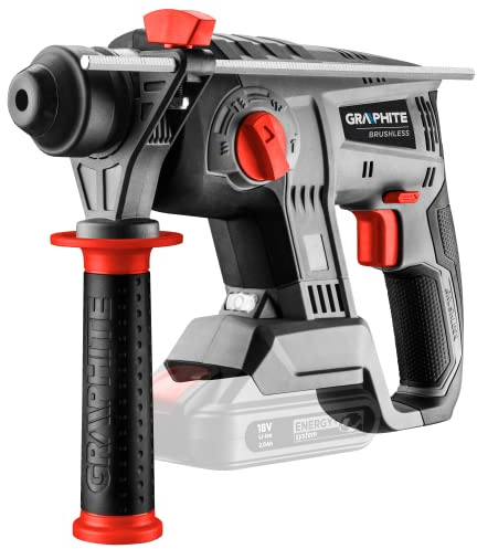 GRAPHITE Batteridriven borrhammare Energy+ 18 V, Li-Ion, hammarslag 2,2 J, utan batteri